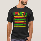 Happy Kwanzaa Seven Principles Of Kwanzaa Men Wome Tシャツ (正面)