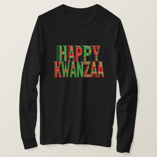 Happy Kwanzaa Tシャツ (デザイン正面)