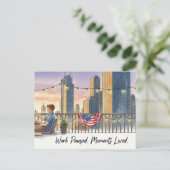 Happy Labor Dayはがき ポストカード (スタンド正面)