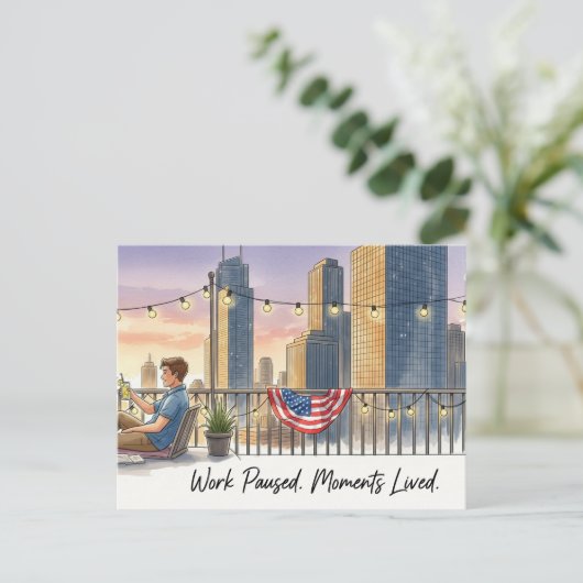 Happy Labor Dayはがき ポストカード (スタンド正面)