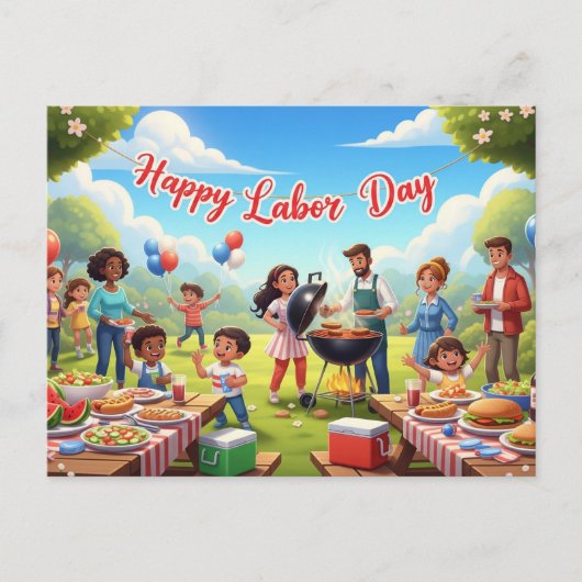 Happy Labor Dayはがき ポストカード (正面)