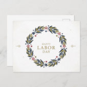 Happy Labor Dayはがき ポストカード (正面/裏面)
