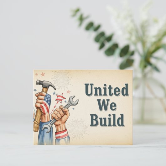 Happy Labor Dayはがき ポストカード (スタンド正面)