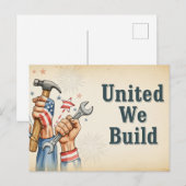 Happy Labor Dayはがき ポストカード (正面/裏面)