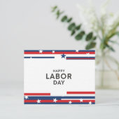 Happy Labor Dayはがき ポストカード (スタンド正面)