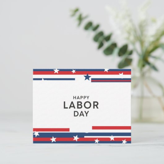 Happy Labor Dayはがき ポストカード (スタンド正面)
