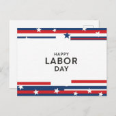 Happy Labor Dayはがき ポストカード (正面/裏面)