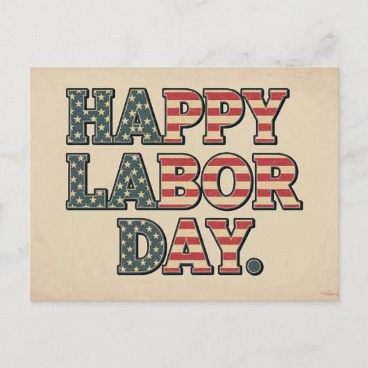 Happy Labor Dayはがき ポストカード (正面)