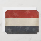 Happy Labor Dayグランジストライプ カード (裏面)