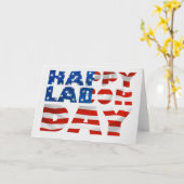 Happy Labor Dayグリーティングカードまたはパーティの招待状 カード (黄色い花)