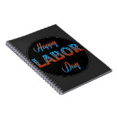 Happy Labor Dayサイン帳 ノートブック (右側)