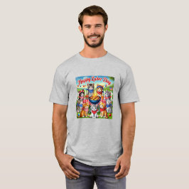 Happy Labor Day子猫Tシャツ Tシャツ