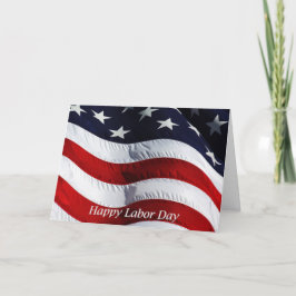 Happy Labor Day米国国旗 カード