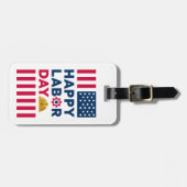 Happy Labor Day、統一された州 ラゲッジタグ (正面横)