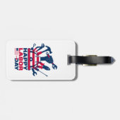 Happy Labor Day、統一された州 ラゲッジタグ (裏面横)