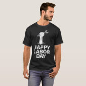 Happy Labor Day、統一された州 Tシャツ (正面フル)