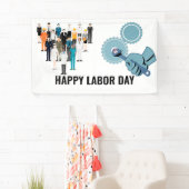 Happy Labor Day America 横断幕 (インサイチュ)
