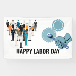 Happy Labor Day America 横断幕