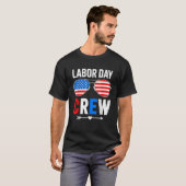 Happy Labor Day Crew Patriot Happy Labor Day Vinta Tシャツ (正面フル)