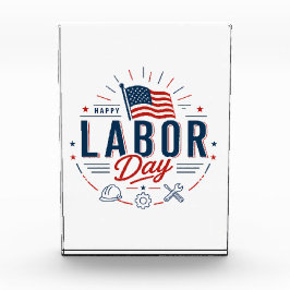 Happy Labor Day / Día del Trabajo Clásico フォトブロック
