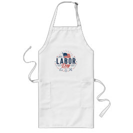 Happy Labor Day / Día del Trabajo Clásico ロングエプロン
