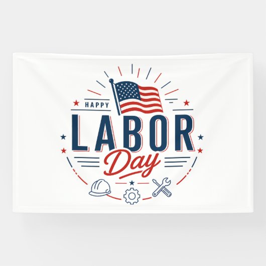 Happy Labor Day / Día del Trabajo Clásico 横断幕 (横)