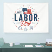 Happy Labor Day / Día del Trabajo Clásico 横断幕 (トレードショー)