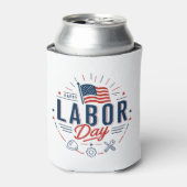 Happy Labor Day / Día del Trabajo Clásico 缶クーラー (缶正面)