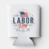 Happy Labor Day / Día del Trabajo Clásico 缶クーラー (裏面)