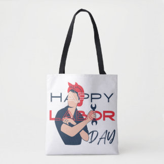 happy labor day  for hardworking women- 2024  トートバッグ