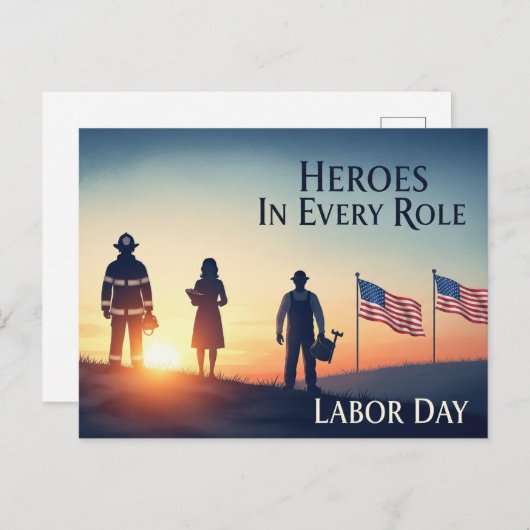 Happy Labor Day  Postcard ポストカード (正面/裏面)