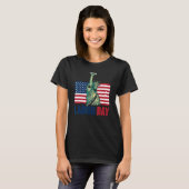 Happy Labor day statue of liberty for menwomen US Tシャツ (正面フル)