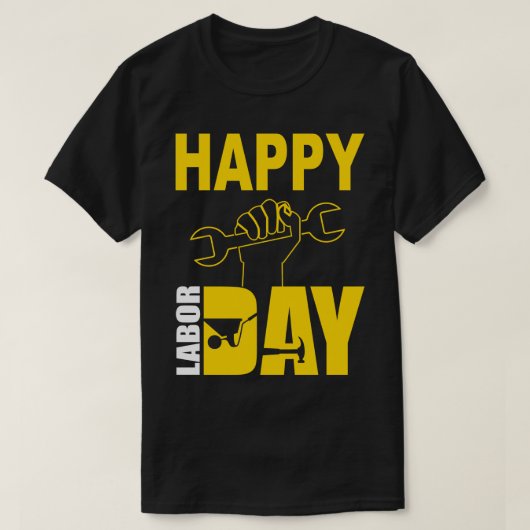 Happy Labor Day Tee Laborパーティーfor Women男児 Tシャツ (デザイン正面)