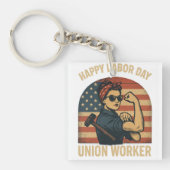 Happy Labor Day - Union Pride キーホルダー (正面)