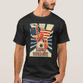Happy Labor Day US flag statue of liberty   Tシャツ (正面)