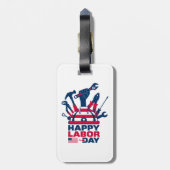 Happy Labor day Weekend ラゲッジタグ (裏面縦)