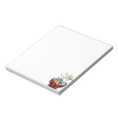 Happy Ladybugと電話メモ帳春 ノートパッド (回転)