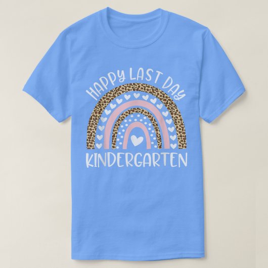 Happy Last Day Of幼稚園シャツ先生スタッド Tシャツ (デザイン正面)