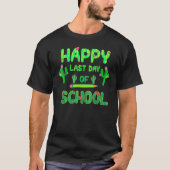 Happy Last Day Of School Cute Cactus Students Tea Tシャツ (正面)