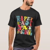 Happy Last Day of School Groovy Teacher Student Gr Tシャツ (正面)