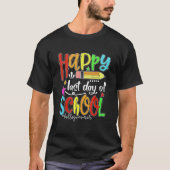 Happy Last Day Of School  Hello Summer Teacher Stu Tシャツ (正面)