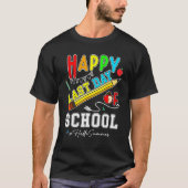 Happy Last Day Of School Hello Summer Teacher Stud Tシャツ (正面)