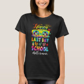 Happy Last Day Of School Hello Summer Teacher Stud Tシャツ (正面)