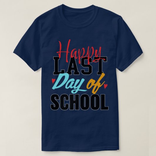 Happy Last Day Of School Students And Teachers Gif Tシャツ (デザイン正面)