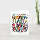 Happy Last Day Of School Summer Student カード (正面)