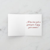 Happy Last Day Of School Summer Student カード (内部)