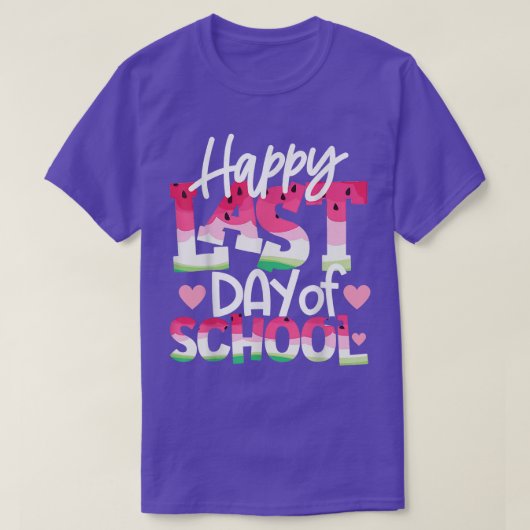 Happy Last Day of School Teacher & Student Graduat Tシャツ (デザイン正面)