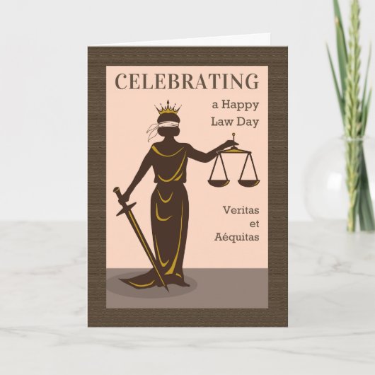 Happy Law Day祝's Lady Justice カード (正面)