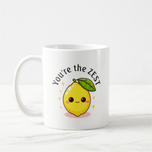 Happy Lemon You're The Zest オリジナルデザイン コーヒーマグカップ