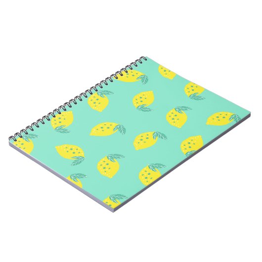 Happy Lemons Pattern | Notebook Journal ノートブック (左側)